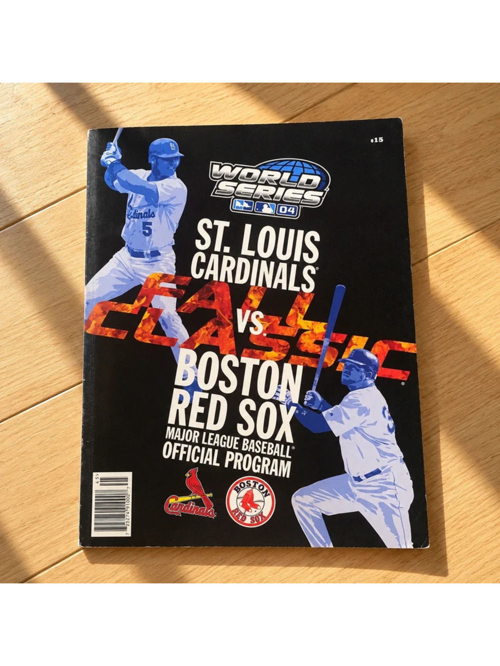 2004 World Series Official Program Red Sox vs Cardinals MLB